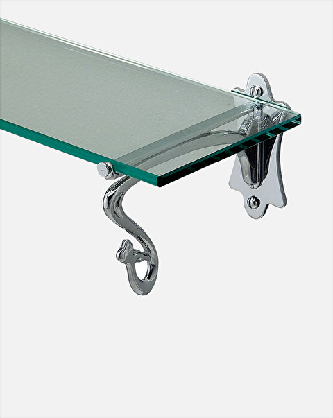 Mayfair towel rail with glass shelf - Outlet | Devon&Devon