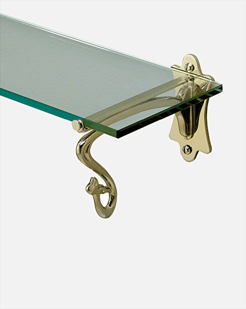 Porta asciugamano con ripiano in vetro Mayfair - Outlet | Devon&Devon