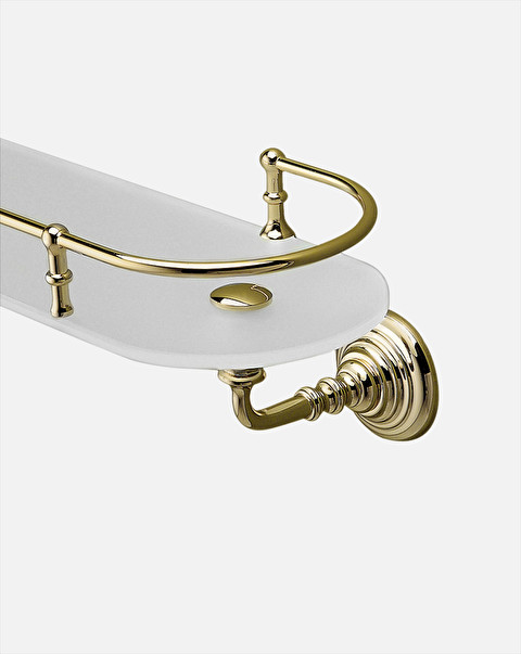 Chelsea towel rail with glass shelf - Outlet | Devon&Devon