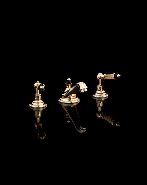Black Diamond 3 hole bidet set - Bathroom Taps | Devon&Devon