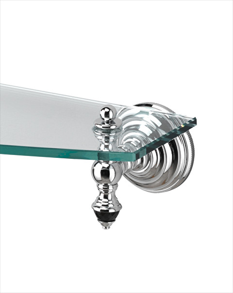 Black Diamond Glass shelf - Bathroom Accessories and Lighting | Devon&Devon