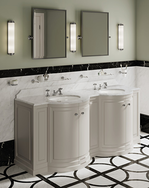 Chicago 2 Lamp - Bathroom Accessories and Lighting | Devon&Devon