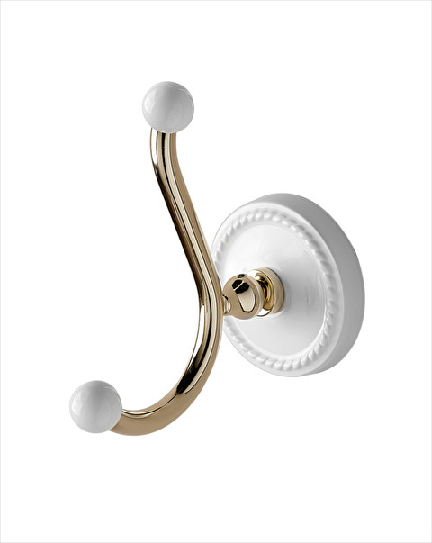 Dorothy Double robe hook - Bathroom Accessories | Devon&Devon