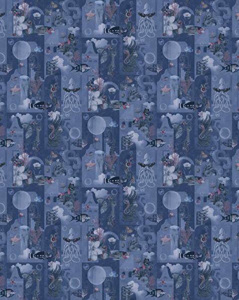 Обои Garden Of Dreams Navy - Обои | Devon&Devon