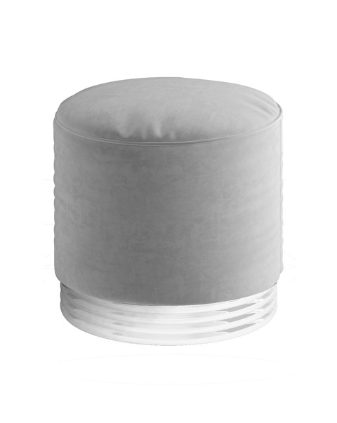 Zelda pouf with base in lacquered wood - Sofas and Poufs | Devon&Devon