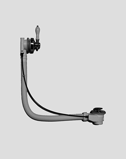 Colonna di scarico per vasca da incasso con salterello e troppo pieno - Accessori vasche da bagno | Devon&Devon