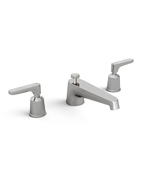 Twenties 3 hole basin set - Calacatta Oro - Bathroom Taps | Devon&Devon