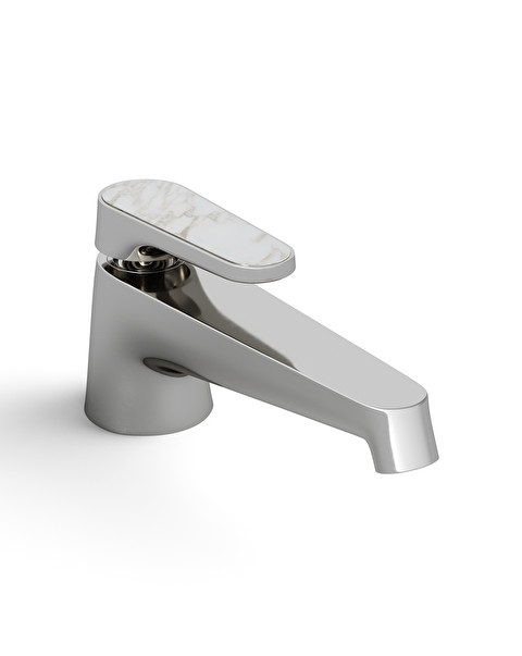Twenties single lever basin mixer - Calacatta Oro - Bathroom Taps | Devon&Devon