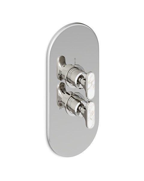 Twenties 3-way Thermostatic Mixer - Calacatta Oro - Bathroom Taps | Devon&Devon