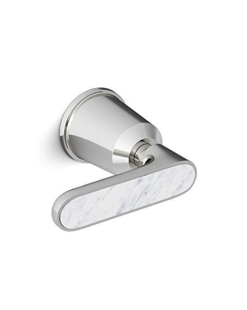 Twenties Cut-off tap - Bianco Carrara - Bathroom Taps | Devon&Devon