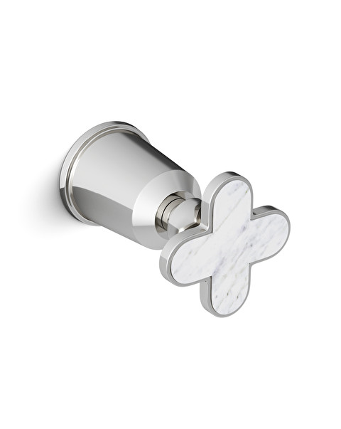 Twenties Cut-off tap - Bianco Carrara - Bathroom Taps | Devon&Devon