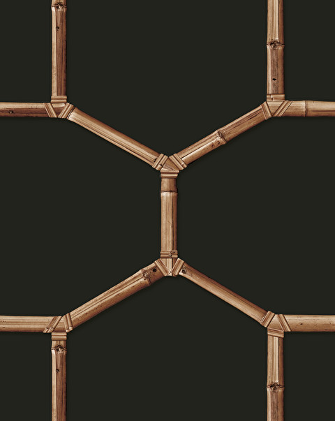 Bamboo Black Wallpaper - Floorings & Wall Coverings | Devon&Devon