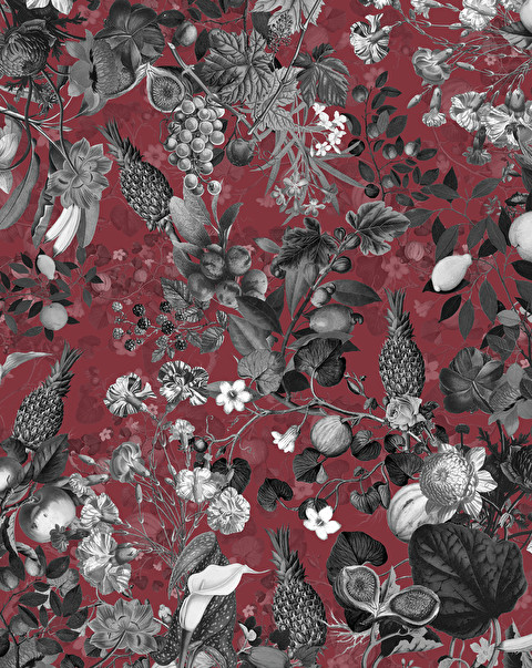 Botanica Wine Wallpaper - Floorings & Wall Coverings | Devon&Devon