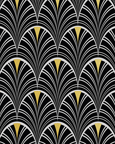 Broadway Black Wallpaper - Floorings & Wall Coverings | Devon&Devon