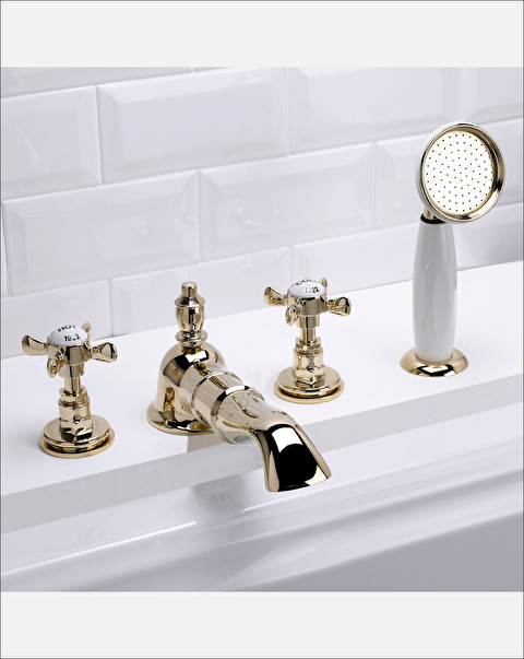 Antique bath and shower mixer deck mounted - Bathroom | Devon&Devon