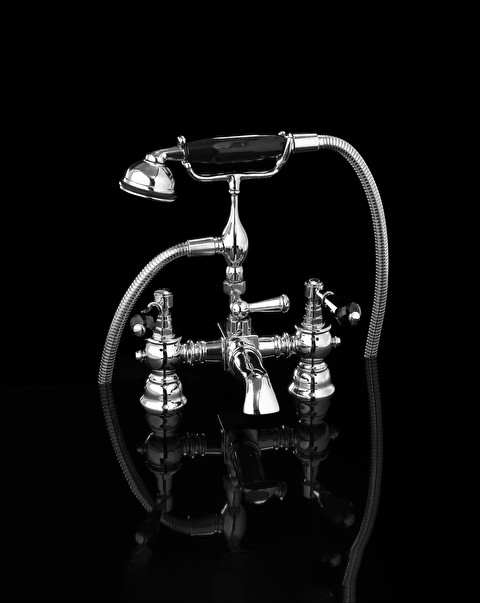 Antique Precious Lever 4-hole bath set - Shower Mixers and Shower Heads | Devon&Devon