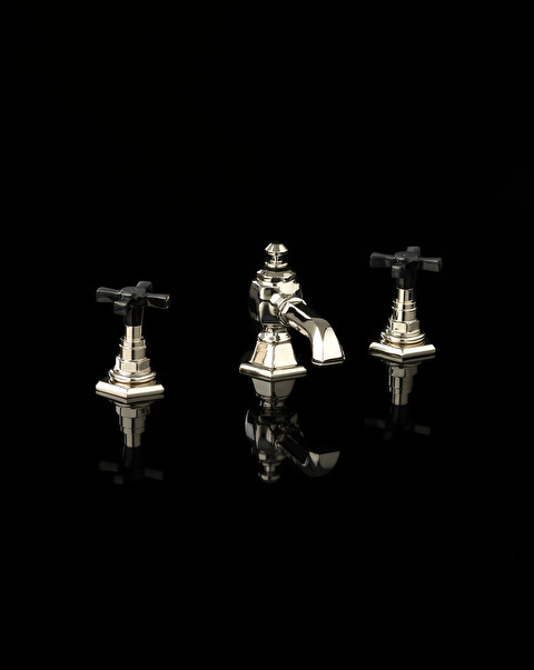 Jubilee Black Cross bidet set - Taps | Devon&Devon