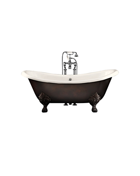 Chérie Copper Effect Bathtub - Cast Iron Bathtubs | Devon&Devon