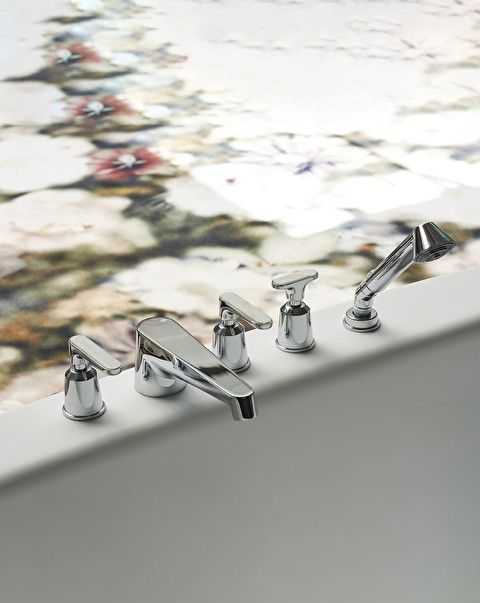 Gruppo vasca Twenties - Calacatta Oro - Rubinetti bagno | Devon&Devon