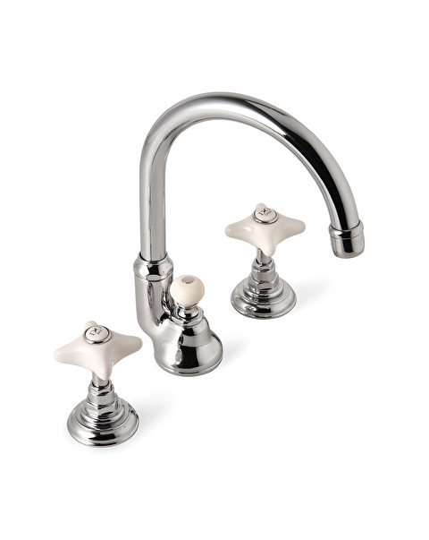 Batteria lavabo White Rose 3 fori - Residence Eisenhower | Devon&Devon