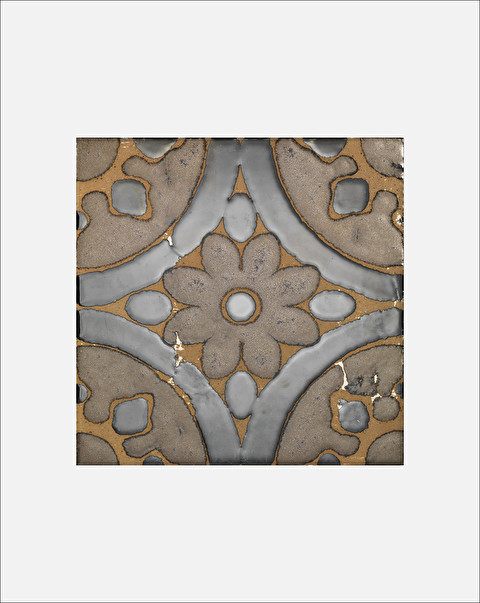 Flora Tiles Petunia Brown wall covering - Flooring and Wall Coverings | Devon&Devon