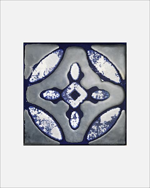 Flora Tiles Primrose Blue wall covering - Flooring and Wall Coverings | Devon&Devon