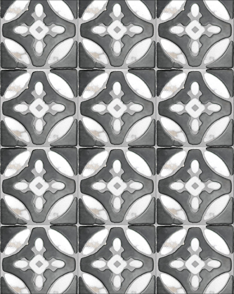 Flora Tiles Primrose White wall covering - Flooring and Wall Coverings | Devon&Devon