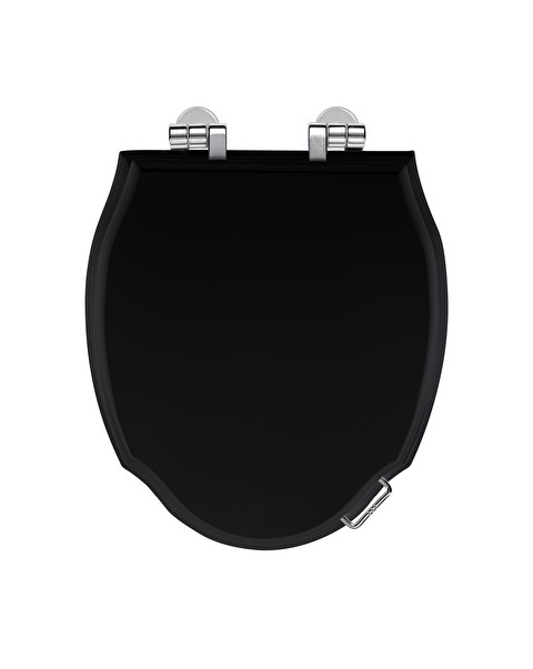 Westminster Mdf seat in Deep Black semi-gloss colour - Bathroom Sanitaryware | Devon&Devon