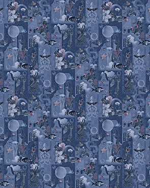 Garden Of Dreams Navy Wallpaper | Devon&Devon
