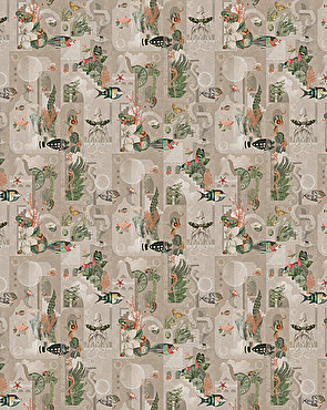 Garden Of Dreams Sepia Wallpaper | Devon&Devon